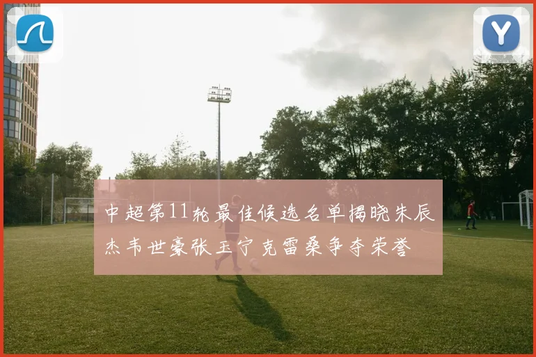 中超第11轮最佳候选名单揭晓朱辰杰韦世豪张玉宁克雷桑争夺荣誉